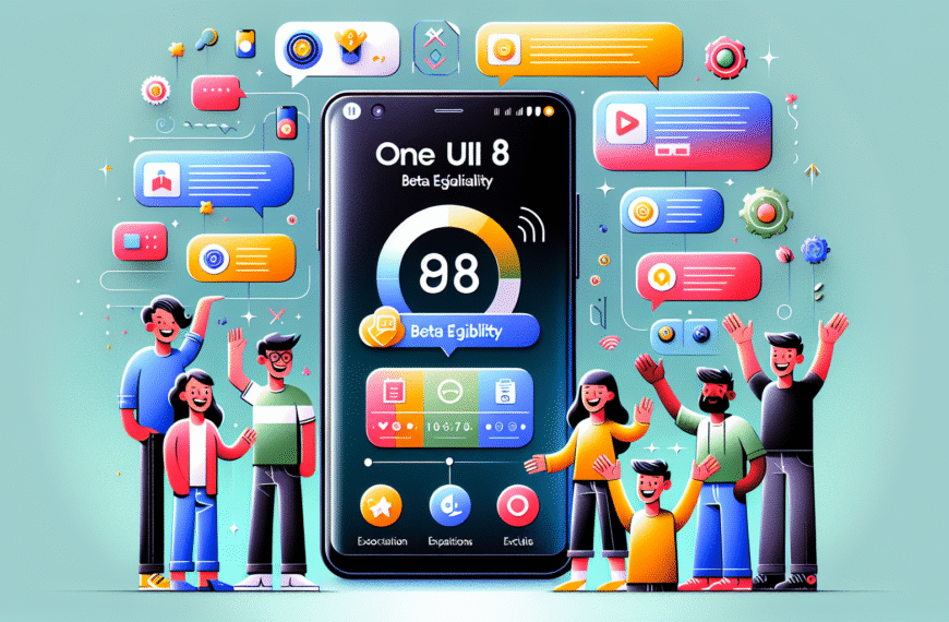 Samsung’s Next Frontier: One UI 8 Beta Eligibility and Expectations…